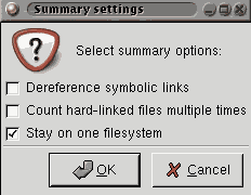 Summary options